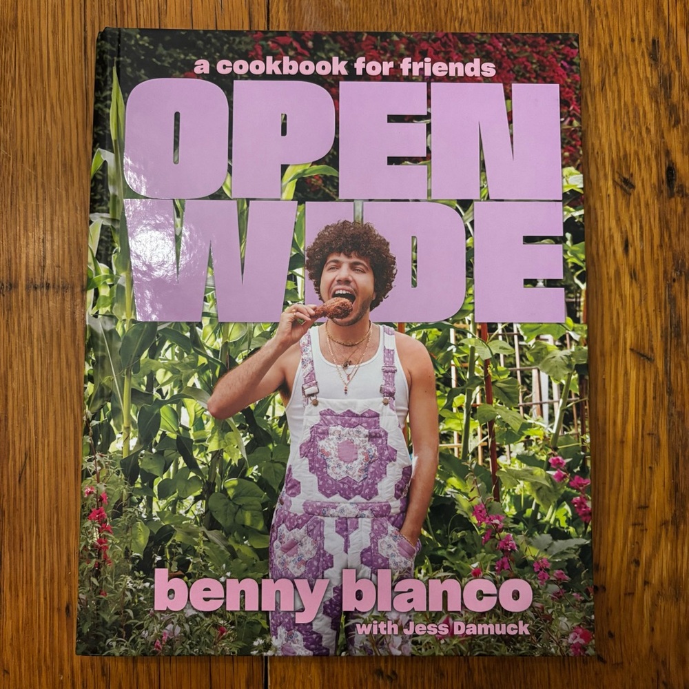New Open Wide : A Cookbook for Friends by Jess Damuck and benny blanco 2024